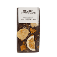 Load image into Gallery viewer, FREEZE DRIED MANDARIN FEIJOA &amp; LEMON DARK CHOCOLATE BAR
