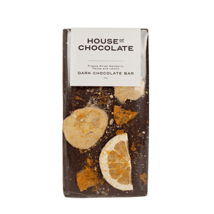 FREEZE DRIED MANDARIN FEIJOA & LEMON DARK CHOCOLATE BAR
