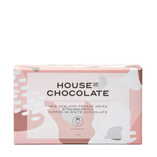 Load image into Gallery viewer, WHITE CHOCOLATE FREEZE DRIED STRAWBERRIES 100G
